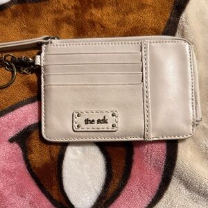 The Sak Light Beige Leather Card Wallet